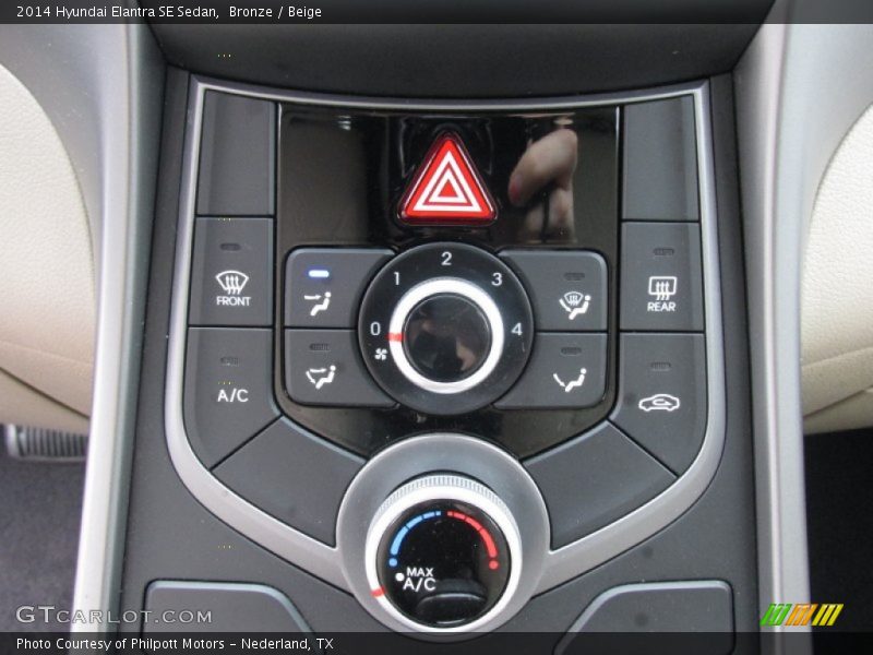 Bronze / Beige 2014 Hyundai Elantra SE Sedan
