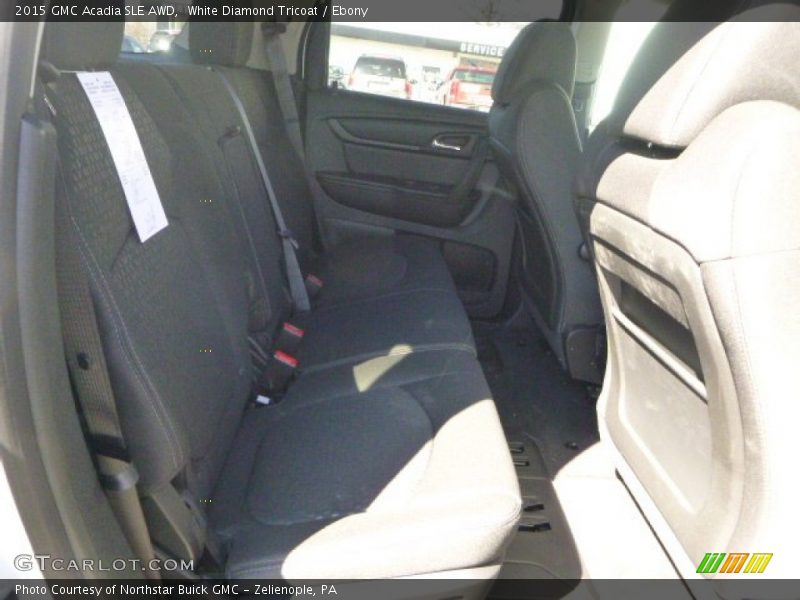 White Diamond Tricoat / Ebony 2015 GMC Acadia SLE AWD