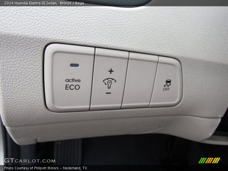 Bronze / Beige 2014 Hyundai Elantra SE Sedan