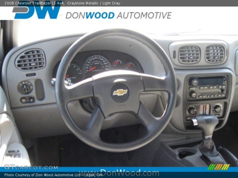 Graystone Metallic / Light Gray 2008 Chevrolet TrailBlazer LS 4x4
