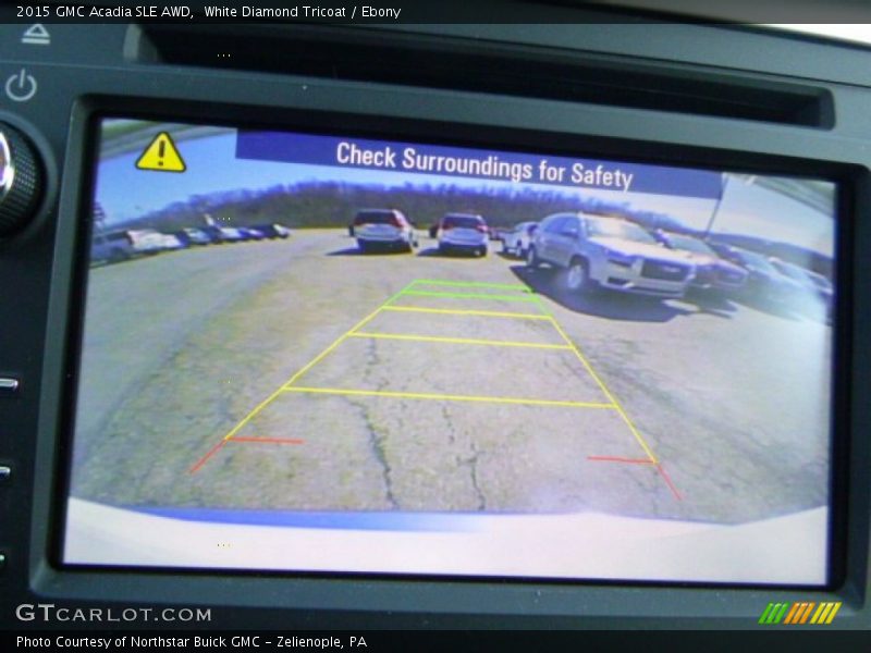 White Diamond Tricoat / Ebony 2015 GMC Acadia SLE AWD