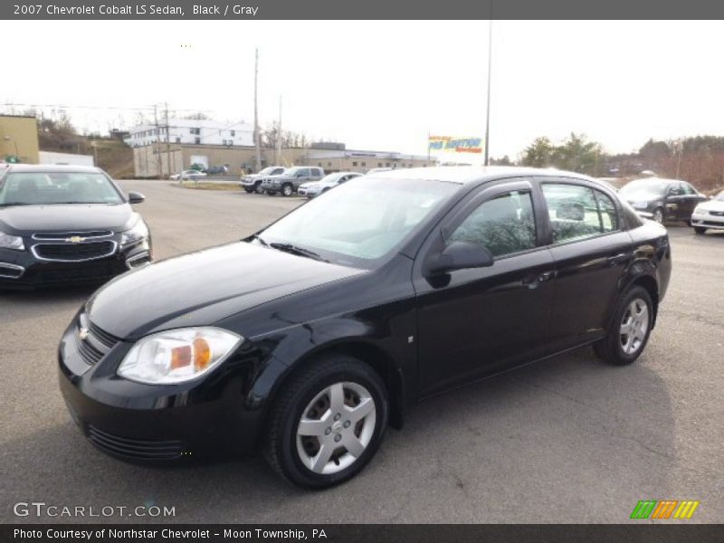 Black / Gray 2007 Chevrolet Cobalt LS Sedan