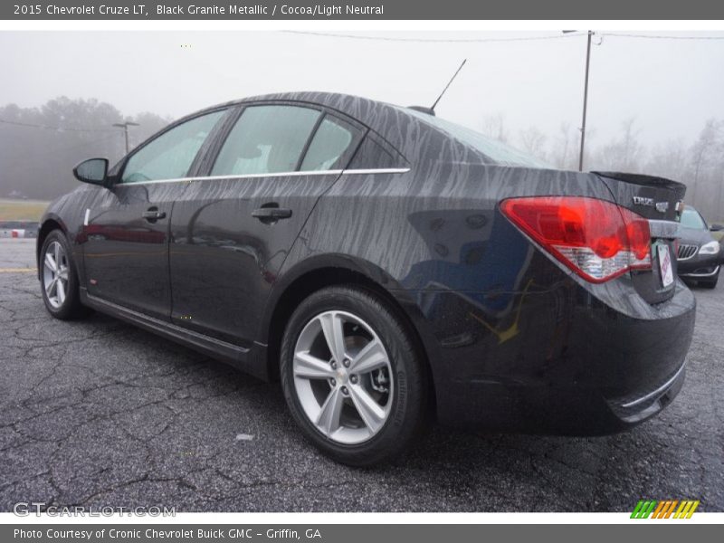 Black Granite Metallic / Cocoa/Light Neutral 2015 Chevrolet Cruze LT