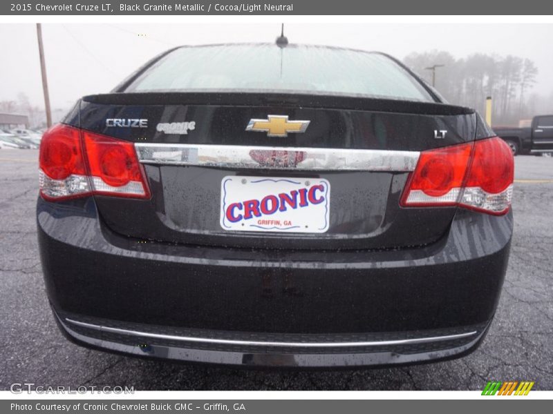 Black Granite Metallic / Cocoa/Light Neutral 2015 Chevrolet Cruze LT