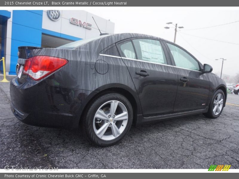 Black Granite Metallic / Cocoa/Light Neutral 2015 Chevrolet Cruze LT