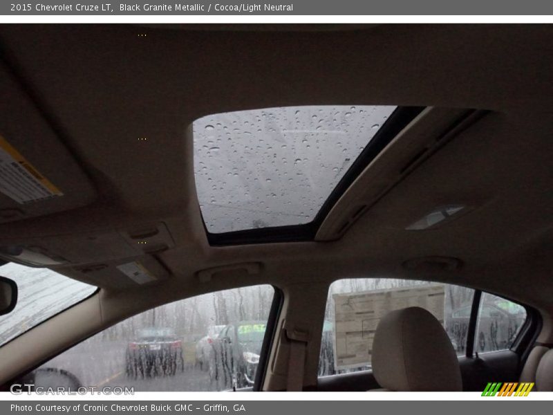 Black Granite Metallic / Cocoa/Light Neutral 2015 Chevrolet Cruze LT