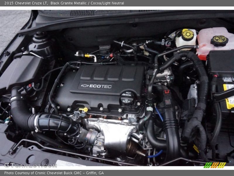 Black Granite Metallic / Cocoa/Light Neutral 2015 Chevrolet Cruze LT