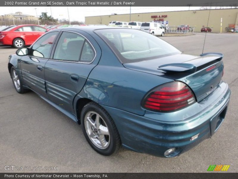 Dark Tropic Teal Metallic / Dark Pewter 2002 Pontiac Grand Am SE Sedan