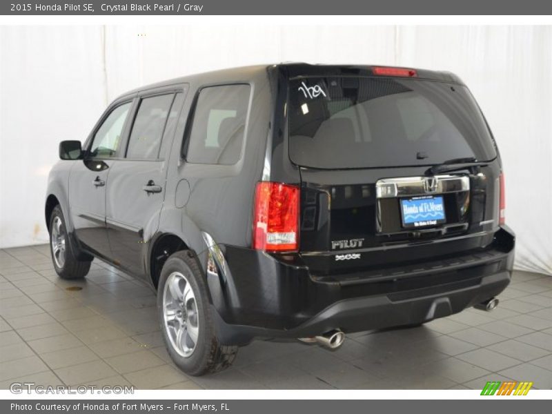 Crystal Black Pearl / Gray 2015 Honda Pilot SE