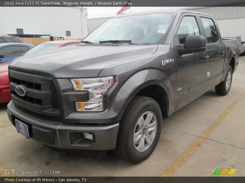 Magnetic Metallic / Medium Earth Gray 2015 Ford F150 XL SuperCrew