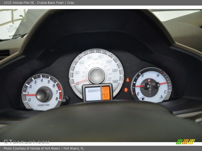 Crystal Black Pearl / Gray 2015 Honda Pilot SE