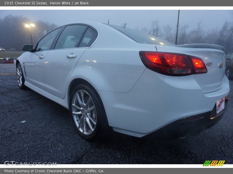 Heron White / Jet Black 2015 Chevrolet SS Sedan