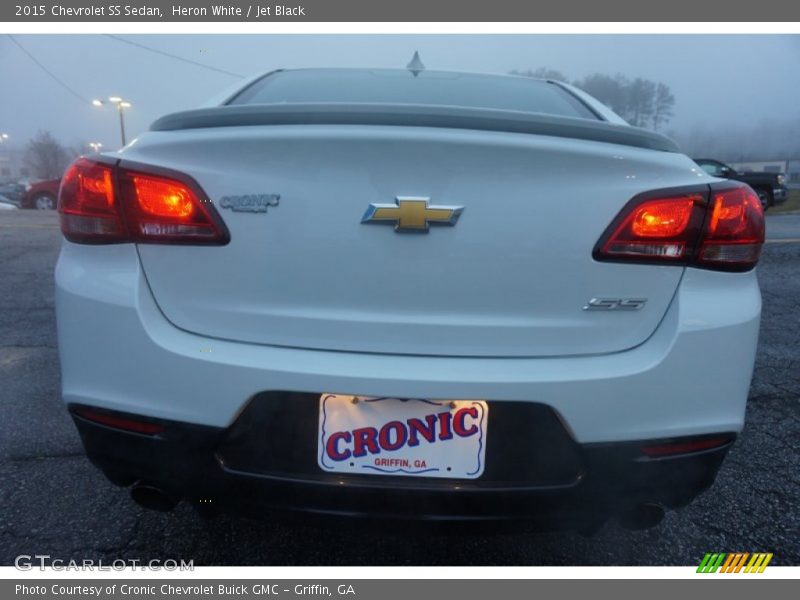 Heron White / Jet Black 2015 Chevrolet SS Sedan