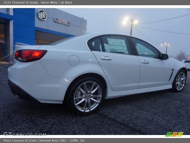 Heron White / Jet Black 2015 Chevrolet SS Sedan