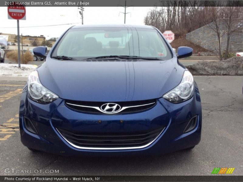 Atlantic Blue / Beige 2013 Hyundai Elantra GLS