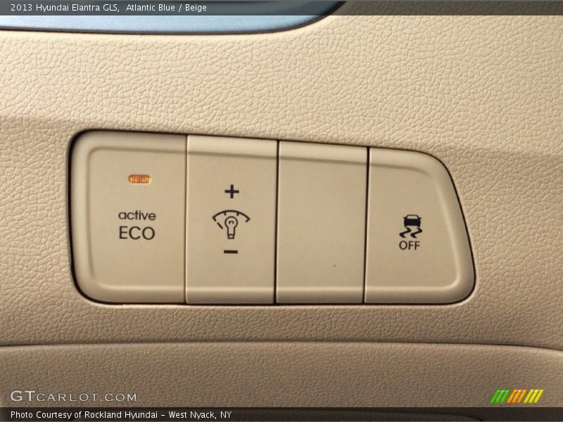 Atlantic Blue / Beige 2013 Hyundai Elantra GLS