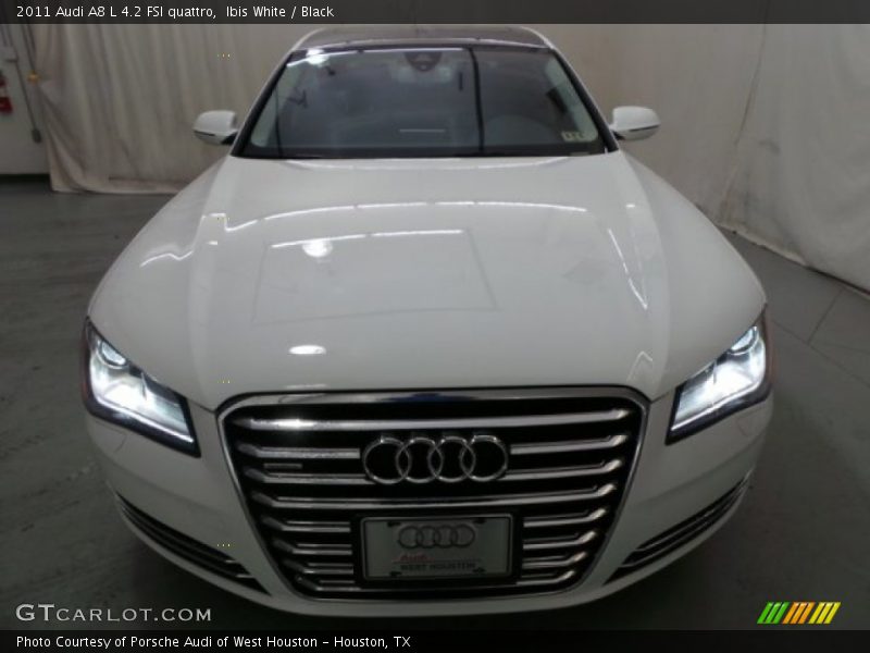 Ibis White / Black 2011 Audi A8 L 4.2 FSI quattro