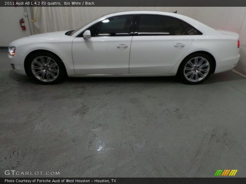 Ibis White / Black 2011 Audi A8 L 4.2 FSI quattro