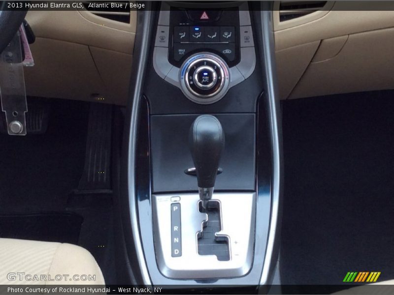 Atlantic Blue / Beige 2013 Hyundai Elantra GLS