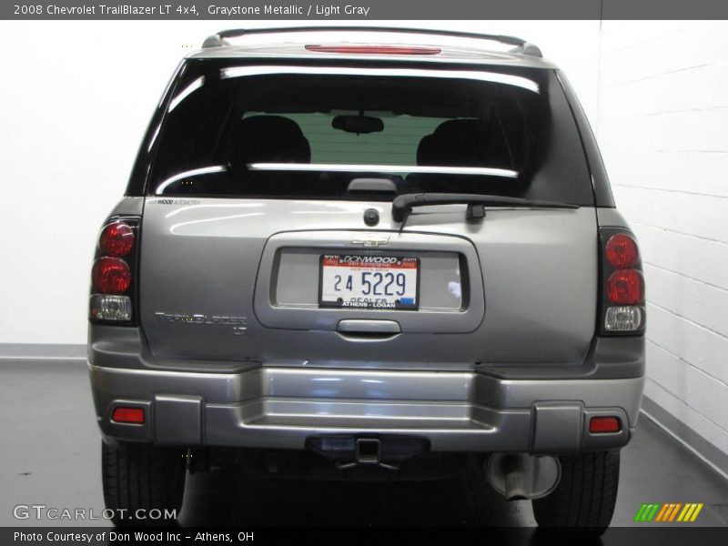 Graystone Metallic / Light Gray 2008 Chevrolet TrailBlazer LT 4x4
