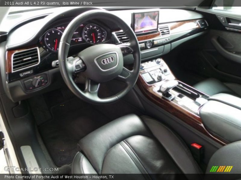 Ibis White / Black 2011 Audi A8 L 4.2 FSI quattro