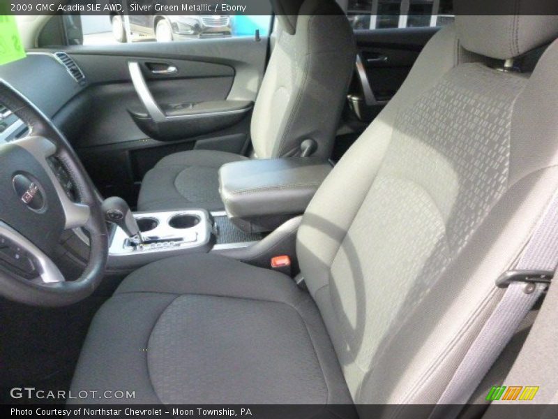 Silver Green Metallic / Ebony 2009 GMC Acadia SLE AWD