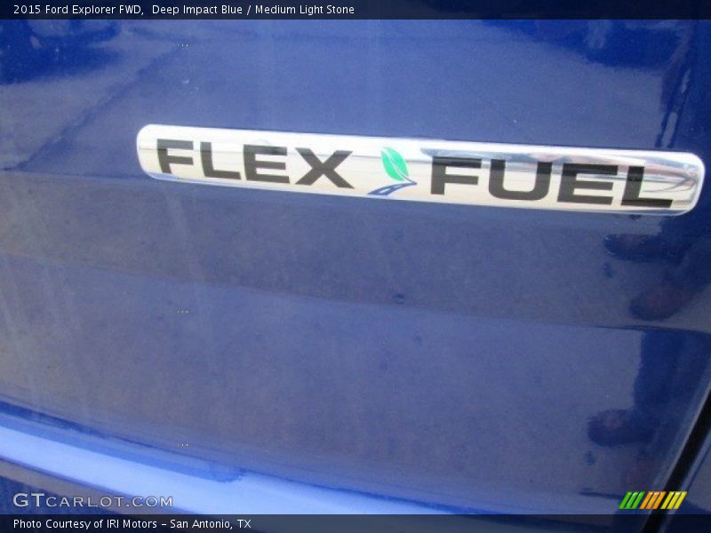 Deep Impact Blue / Medium Light Stone 2015 Ford Explorer FWD