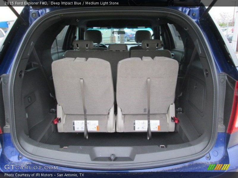 Deep Impact Blue / Medium Light Stone 2015 Ford Explorer FWD