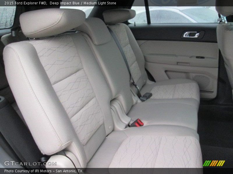 Deep Impact Blue / Medium Light Stone 2015 Ford Explorer FWD