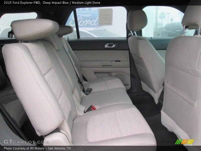 Deep Impact Blue / Medium Light Stone 2015 Ford Explorer FWD