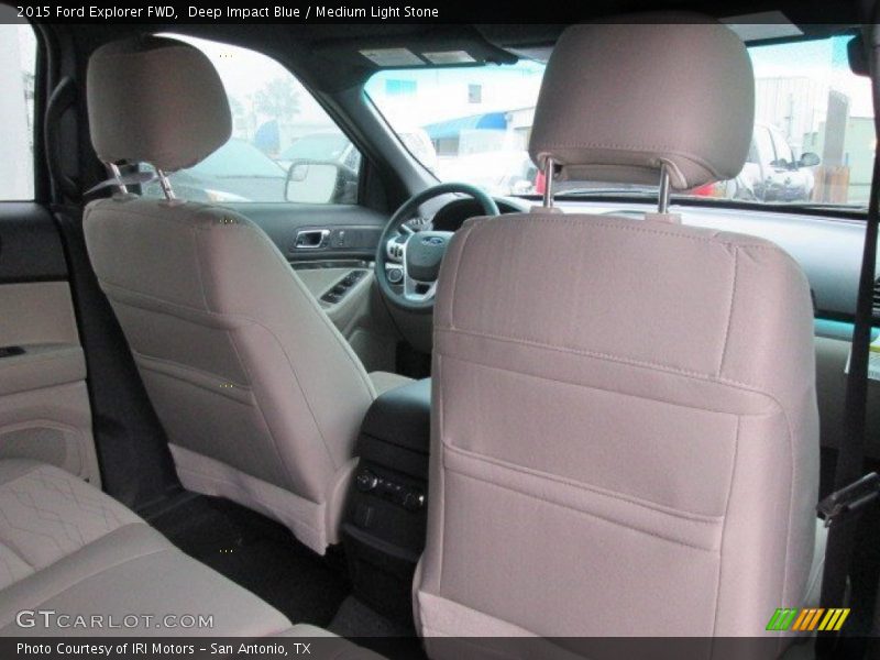 Deep Impact Blue / Medium Light Stone 2015 Ford Explorer FWD