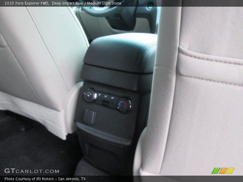 Deep Impact Blue / Medium Light Stone 2015 Ford Explorer FWD