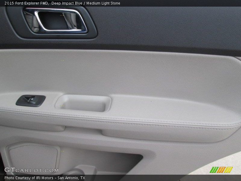 Deep Impact Blue / Medium Light Stone 2015 Ford Explorer FWD
