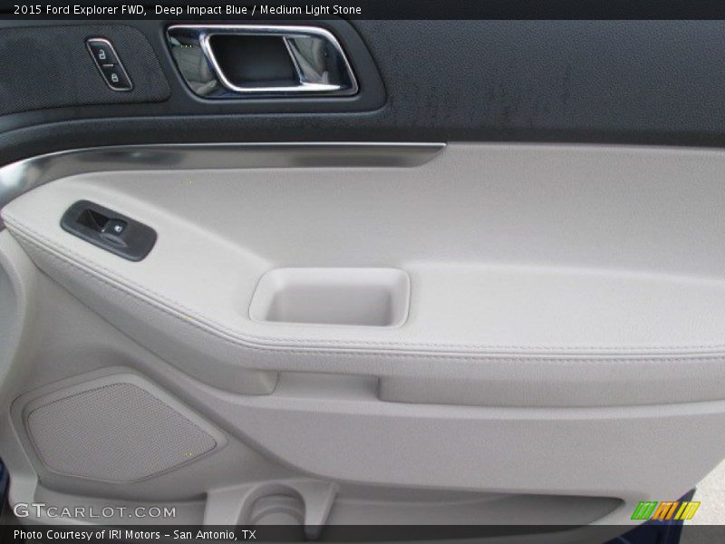 Deep Impact Blue / Medium Light Stone 2015 Ford Explorer FWD