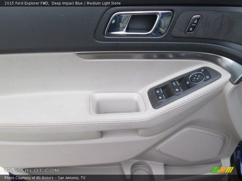 Deep Impact Blue / Medium Light Stone 2015 Ford Explorer FWD