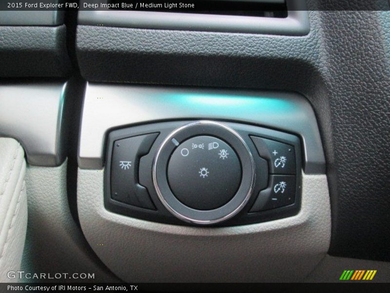 Deep Impact Blue / Medium Light Stone 2015 Ford Explorer FWD