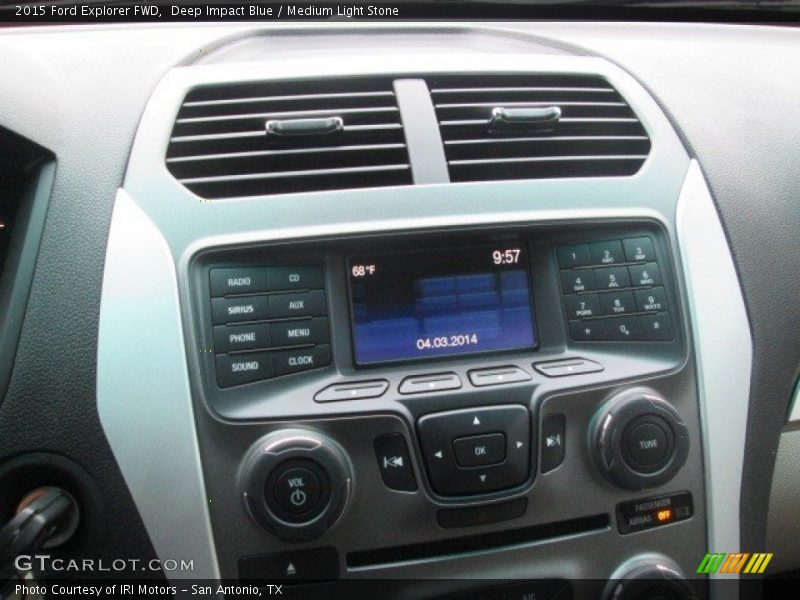 Deep Impact Blue / Medium Light Stone 2015 Ford Explorer FWD