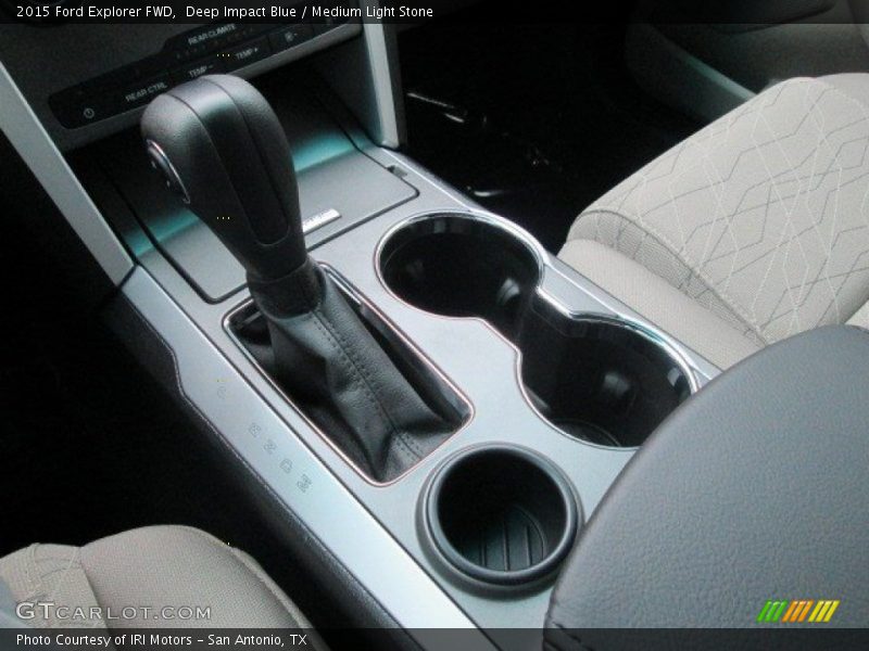 Deep Impact Blue / Medium Light Stone 2015 Ford Explorer FWD