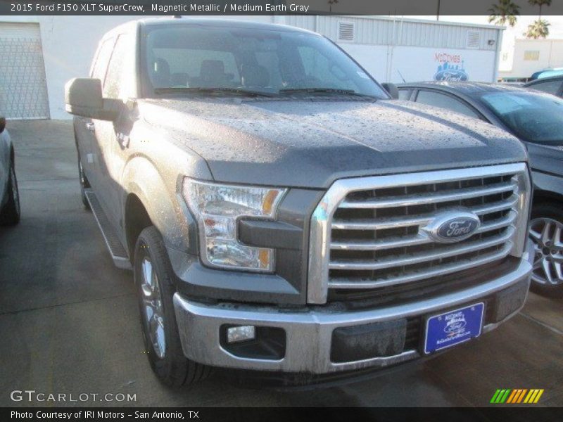 Magnetic Metallic / Medium Earth Gray 2015 Ford F150 XLT SuperCrew