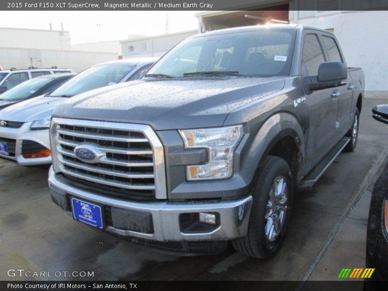 Magnetic Metallic / Medium Earth Gray 2015 Ford F150 XLT SuperCrew