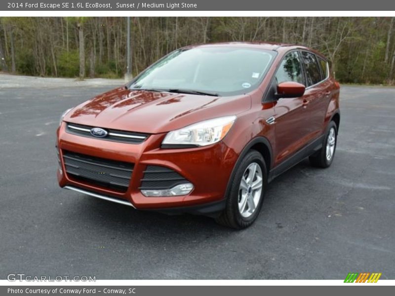 Sunset / Medium Light Stone 2014 Ford Escape SE 1.6L EcoBoost