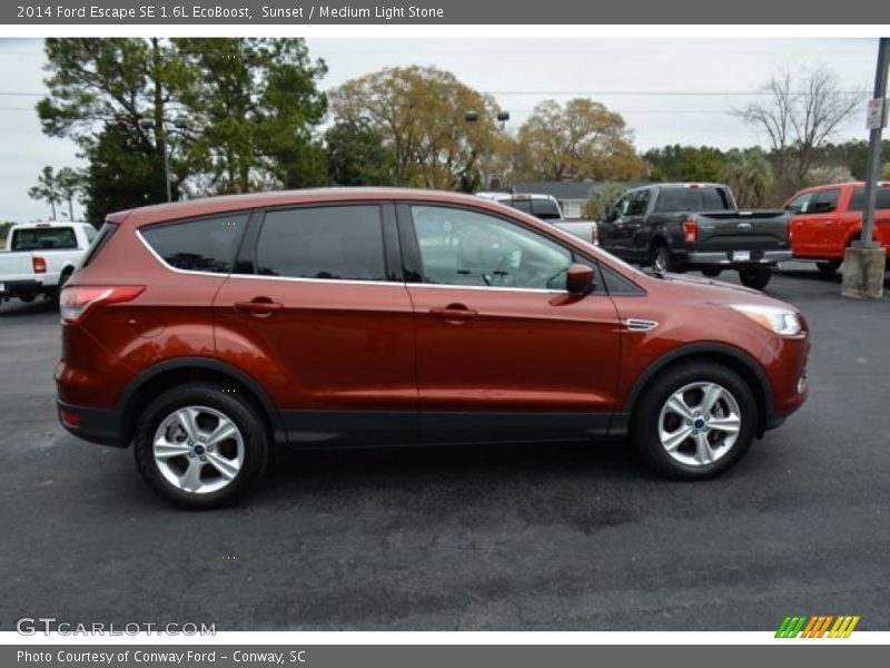 Sunset / Medium Light Stone 2014 Ford Escape SE 1.6L EcoBoost