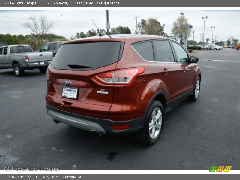 Sunset / Medium Light Stone 2014 Ford Escape SE 1.6L EcoBoost