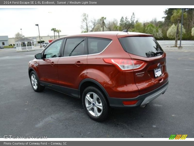 Sunset / Medium Light Stone 2014 Ford Escape SE 1.6L EcoBoost