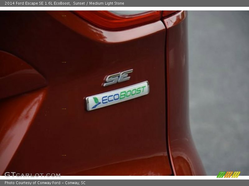 Sunset / Medium Light Stone 2014 Ford Escape SE 1.6L EcoBoost