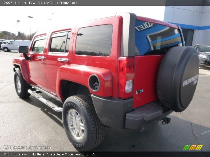 Victory Red / Ebony Black 2007 Hummer H3 X