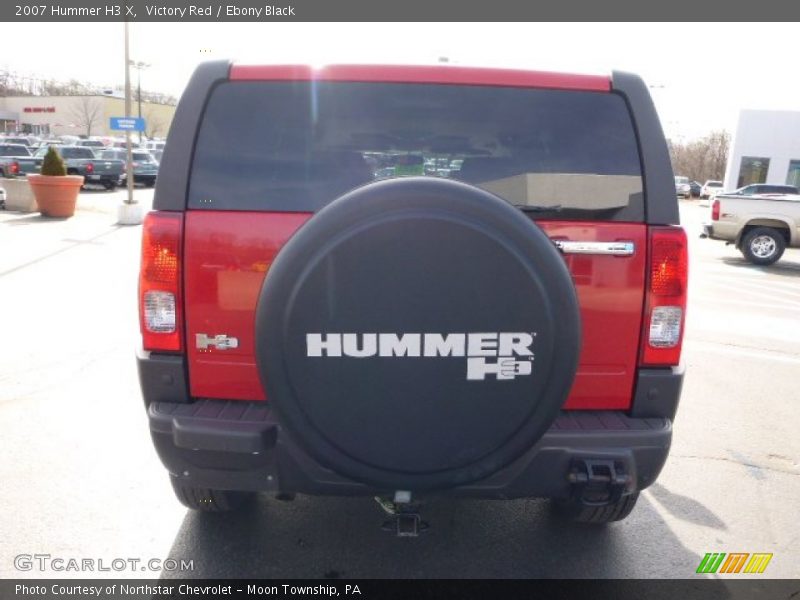 Victory Red / Ebony Black 2007 Hummer H3 X