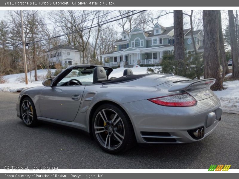 GT Silver Metallic / Black 2011 Porsche 911 Turbo S Cabriolet