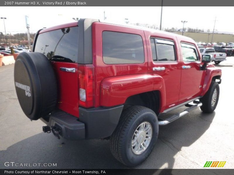 Victory Red / Ebony Black 2007 Hummer H3 X