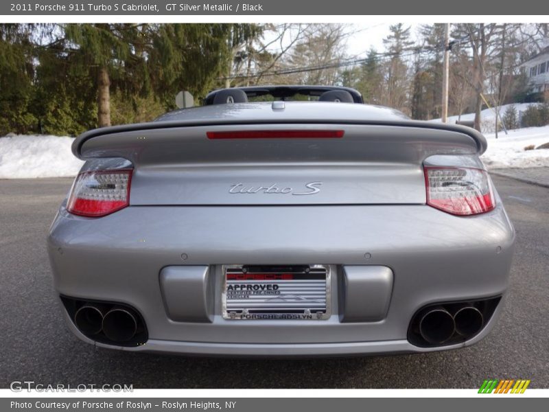 GT Silver Metallic / Black 2011 Porsche 911 Turbo S Cabriolet